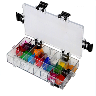 La caja de paleta de colores hidratantes de la caja de pintura es fácil de transportar