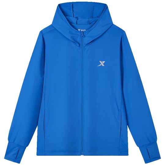 特步童装男童防晒衣儿童夏季新款青少年女童透气薄外套运动风衣男