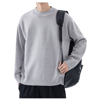 Men's half turtleneck sweater solid color basic autumn and winter style