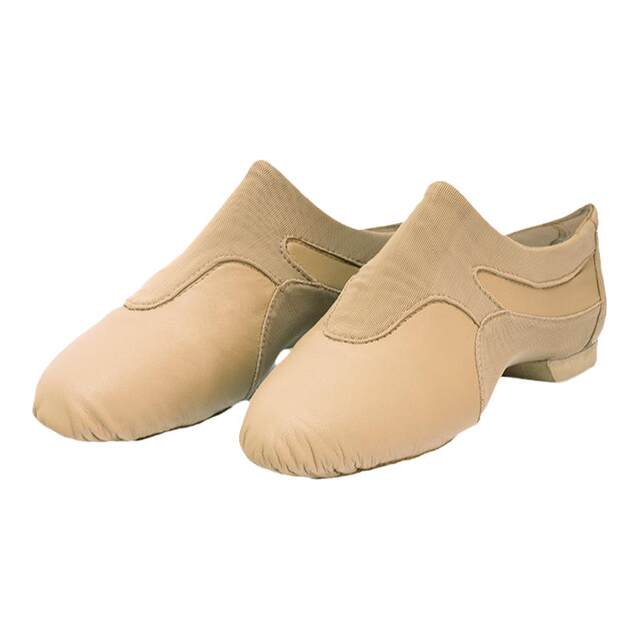 Elastic mesh jazz dance shoes sansha leather training shoes