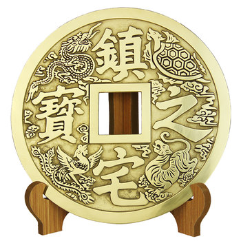 The treasure of town house, large pendant to decorate shop copper coins