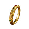 Meng Qingguo genuine nine-star protector gold ring