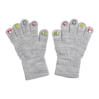 2025秋冬天保暖手套儿童卡通手套超级玛丽男女宝宝分指手套