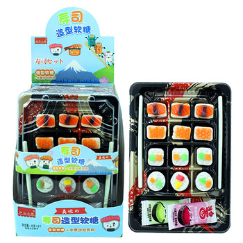 Sushi-Shaped Gummy Candy Children's Snacks Pretend Play Sushi Set Candy Gum High-Value Candy Fun