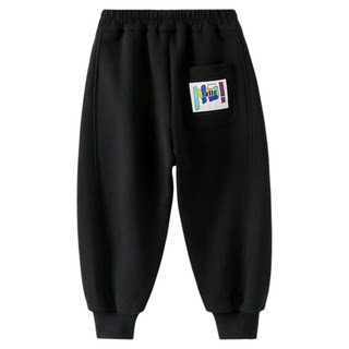 男童加绒裤子运动裤卫裤2025秋冬新款儿童加厚保暖一体绒休闲长裤