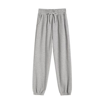 145 ຜູ້ຊາຍສັ້ນສາມຈຸດ harem sweatpants ສີເທົາ sweatpants ເກົ້າຈຸດຂະຫນາດນ້ອຍ-legged radish ທໍ່ sweatpants ບາດເຈັບແລະ