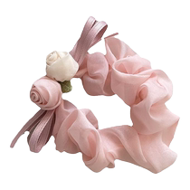 The mesh rose hair tie that saved me all spring and summer the new Chinese style gentle flower hair tie