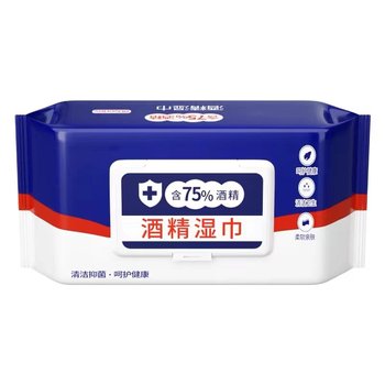 Large bag of 75 alcohol disinfection wet tissue sterilization wipes