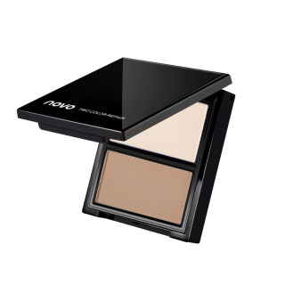 novo two-tone highlighter palette highlighter shadow for slimming face