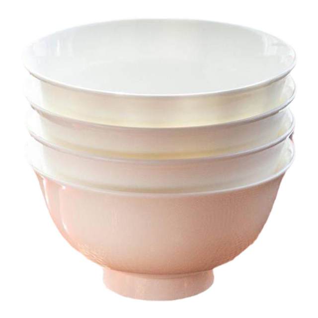 Food grade lead-free meal underglaze colored porcelain bowl pure white