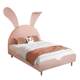Mousse Eco-Friendly Childlike Soft Rabbit Ears Solid Wood Bed