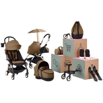 Stokke folding stroller frees your hands