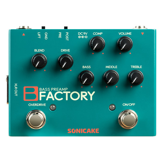 SONICAKE delay reverb stompbox preamp