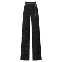 Danbaoluo ballroom dance pants hot diamond Latin performance dance clothes womens dancing good-looking pants modern dance wide-leg pants