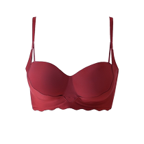 Seamless underwear for women with small breasts gathered to show big bras anti-sagging secondary breasts tube top summer sexy suspender bra
