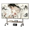 Stainless steel TV mobile stand floor cart hanger