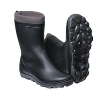Decathlon plus velvet warm short-tube rain boots rain boots water shoes for men and women adult non-slip mid-tube water boots rubber shoes OVHU