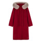 红色双面羊毛大衣女中长款秋冬新款结婚新年跨年高级感毛呢外套女
