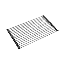 Miaoran kitchen sink dish rack drain rack foldable silicone drain dish rack washing dish washing rack insulated pot rack