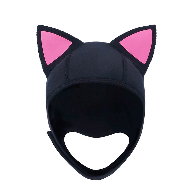 Knight cartoon cat diving hat face kini