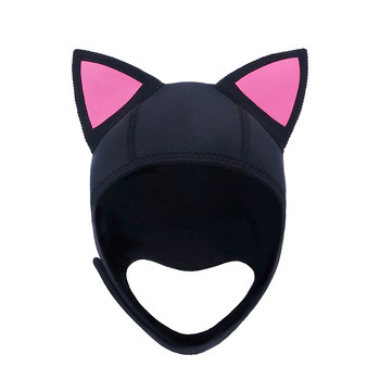 Knight cartoon cat diving hat face kini