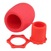 Special hexagonal universal protective ring for KTV microphone anti-roll ring bottom tail cover four-corner anti-shock ring microphone anti-slip ring