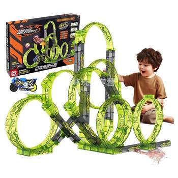 2025 love dog motorcycle toy new version full set track sogou official flagship store boys gift assemblage