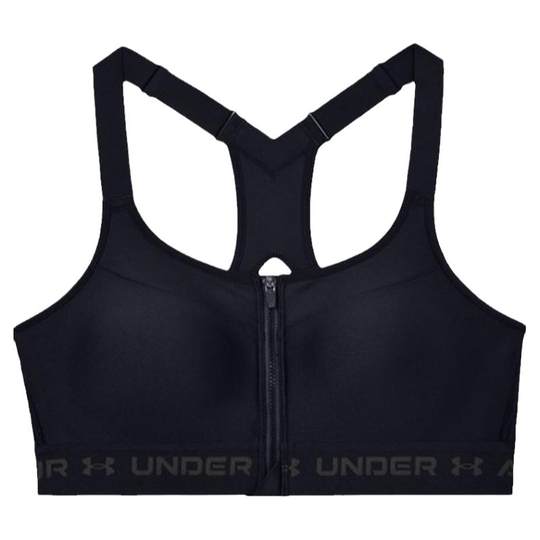 安德玛官方奥莱UA 文胸女款拉链透气跑步健身训练运动内衣-高强度