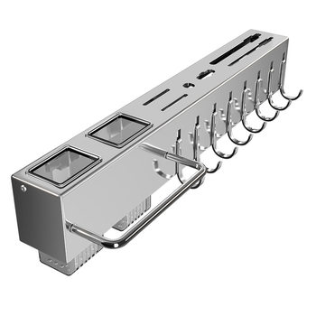 Agilok stainless steel kitchen knife storage rack punch-free wall-mounted storage rack chopsticks kitchenware hanging rack