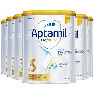 爱他美白金澳洲240亿活性益生菌3段奶粉900g1岁以上*6罐