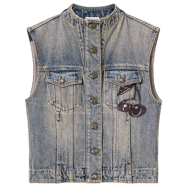 MissSixty logo denim vest