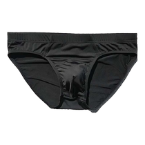 1 2 pairs of mens briefs solid color fashionable thin ice silk slightly transparent convex low waist comfortable one piece youth