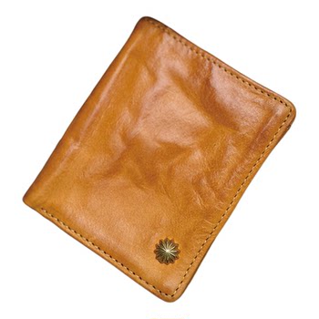 Cowhide wallet moze simple canvas universal