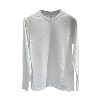 ເສື້ອຍືດແຂນຍາວຂອງຜູ້ຊາຍດູໃບໄມ້ລົ່ນແລະລະດູຫນາວ 22 ດູໃບໄມ້ລົ່ນແລະລະດູຫນາວຫນາແຫນ້ນເສື້ອຍືດແຂນຍາວແບບເກົາຫຼີ slim fit elastic warm clean version solid color sweatshirt top