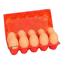 10 LOADED RED DOUBLE-DELIGHT EGG TOWEDDING CELEBRATION MID-GROUND EGG PACKAGING BOX PVC EGG TOPLASTIC EGG BOX