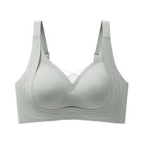 Catman Underwear Womens Small Breast Gathering Seamless Summer Thin Bra Lift-up Anti-sagging Breast Reduction Bra No Wires