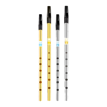 DABO Irish whistle flute beginners alliage daluminium en cuivre 6 trous C tonus D hausse des instruments de flûte verticaux