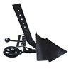 Micro tillage manganese steel five-speed adjustable flipping furrow plow