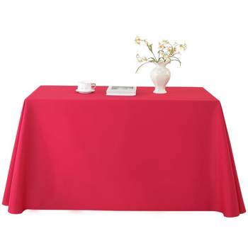 Solid color conference tablecloth polyester blend custom printed Solid color conference tablecloth polyester blend custom printed