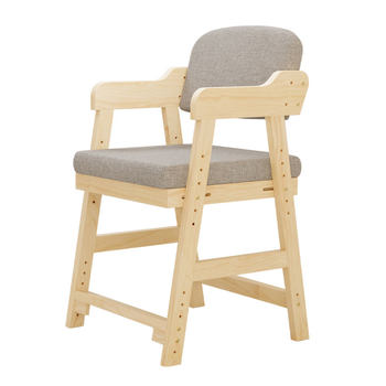 Solid wood primary school student writing chair that can be raised and lowered to correct sitting posture