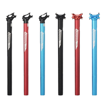 Wheel mark mountain bike seat post road bike straight head seat post aluminum alloy extended double nail rear floating riding seat tube post