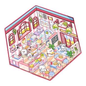 Korean miniature scene stickers quiet book small pattern