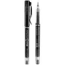 Monamat needle tube pen professional straight liquid black speed dry students with water pen 0 5 drawing water-based signature pen carbon second dry middle sex pen fine art birth speed writing with large capacity paintbrush