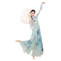 Hua Chenxu classical dance body rhyme gauze dance performance clothes mesh suit Chinese dance ethnic practice clothes body suit