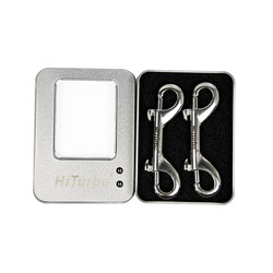 Haitaibo double-headed hook for diving travel, anti-corrosion and wear-resistant 316 stainless steel double-headed hook set 2 pieces