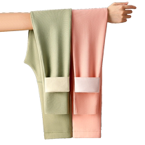 Maternity autumn pants warm pants inner wear pants German velvet pregnancy plus velvet thickened cotton wool pants bottoming pajamas autumn and winter
