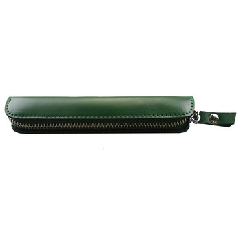 Beichen leather simple genuine leather small portable pen cover