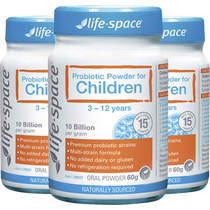 (Self-operated) Australian imported lifespace 3-12 year old childrens probiotic powder for gastrointestinal maintenance 60g*3 bottles