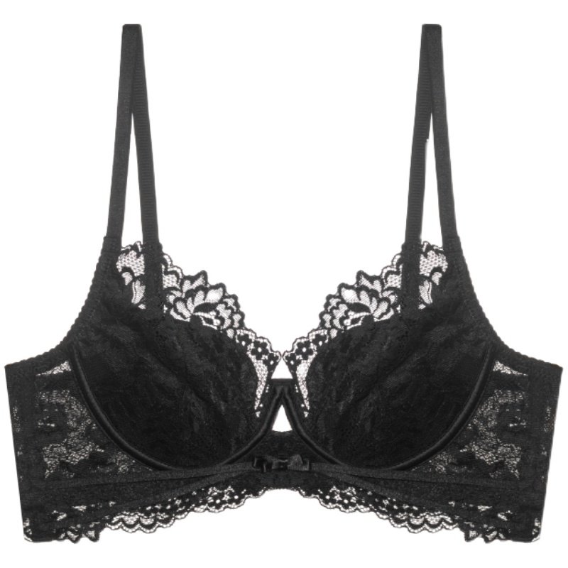 Victoria's sexy lace underwear with thin big breasts and small