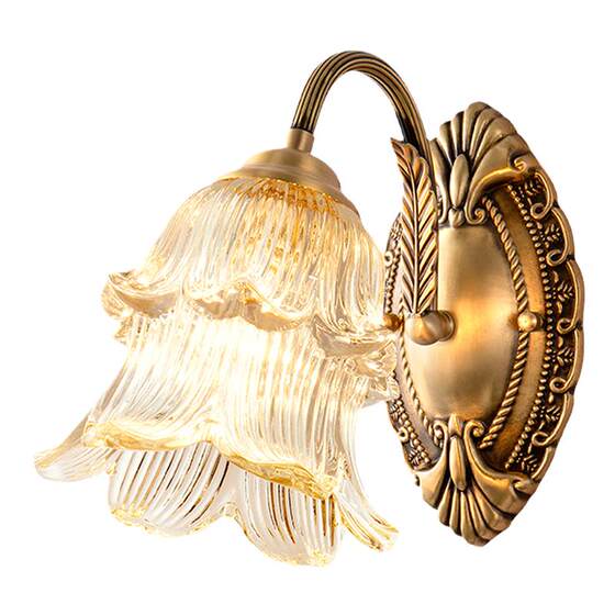 French medieval bedroom wall lamp bedside lamp